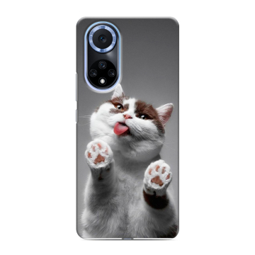 Силиконовый чехол на Huawei Nova 9 с принтом Коты Силиконовый чехол на Huawei Nova 9 с принтом Коты