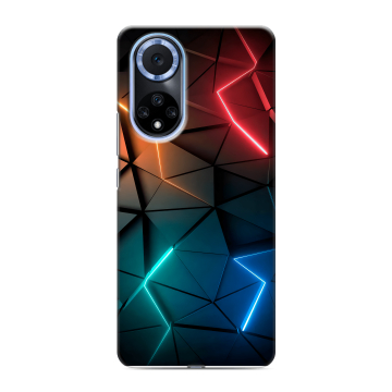 Силиконовый чехол на Huawei Nova 9 с принтом Абстракция неон Силиконовый чехол на Huawei Nova 9 с принтом Абстракция неон