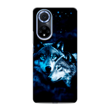 Силиконовый чехол на Huawei Nova 9 с принтом Волки Силиконовый чехол на Huawei Nova 9 с принтом Волки