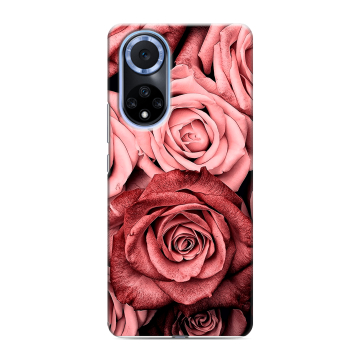 Силиконовый чехол на Huawei Nova 9 с принтом Цветы розы Силиконовый чехол на Huawei Nova 9 с принтом Цветы розы