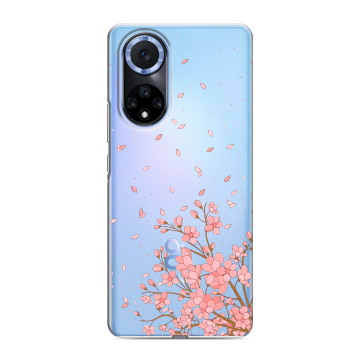Силиконовый чехол на Huawei Nova 9 с принтом Ветка сакуры