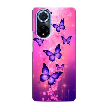 Силиконовый чехол на Huawei Nova 9 с принтом Бабочки