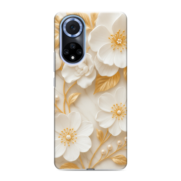 Силиконовый чехол на Huawei Nova 9 с принтом Цветы