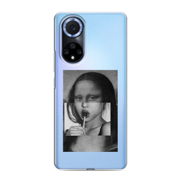 Силиконовый чехол на Huawei Nova 9 с принтом Мона Лиза