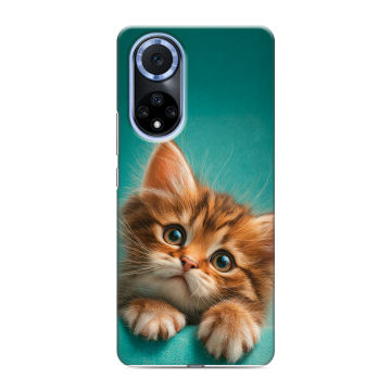 Силиконовый чехол на Huawei Nova 9 с принтом котенок Силиконовый чехол на Huawei Nova 9 с принтом котенок