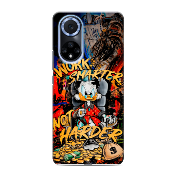 Силиконовый чехол на Huawei Nova 9 с принтом Дональд Дак Деньги Силиконовый чехол на Huawei Nova 9 с принтом Дональд Дак Деньги