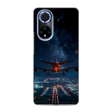 Силиконовый чехол на Huawei Nova 9 с принтом самолет