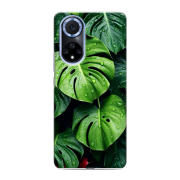 Силиконовый чехол на Huawei Nova 9 с принтом Листья