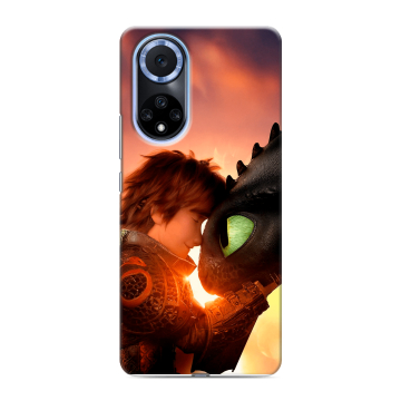 Силиконовый чехол на Huawei Nova 9 с принтом Как приручить дракона
