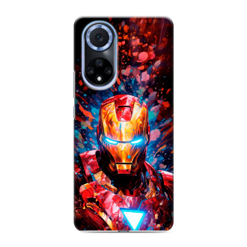 Силиконовый чехол на Huawei Nova 9 с принтом Железный человек Ironman