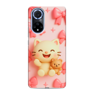Силиконовый чехол на Huawei Nova 9 с принтом для девочек