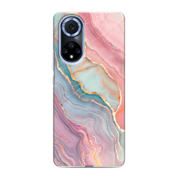 Силиконовый чехол на Huawei Nova 9 с принтом розовый мрамор Силиконовый чехол на Huawei Nova 9 с принтом розовый мрамор