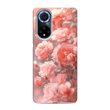 Силиконовый чехол на Huawei Nova 9 с принтом Розы цветы