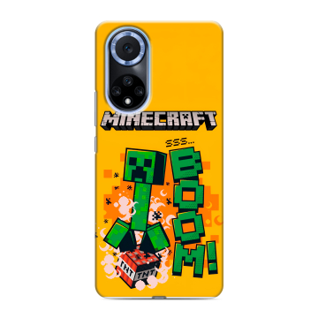 Силиконовый чехол на Huawei Nova 9 с принтом Майнкрафт Minecraft