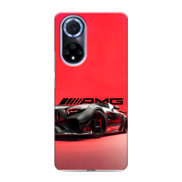 Силиконовый чехол на Huawei Nova 9 с принтом Мерседес Mercedes AMG Силиконовый чехол на Huawei Nova 9 с принтом Мерседес Mercedes AMG