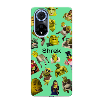 Силиконовый чехол на Huawei Nova 9 с принтом Шрек Shrek Силиконовый чехол на Huawei Nova 9 с принтом Шрек Shrek