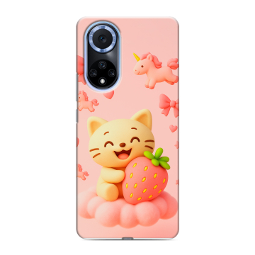 Силиконовый чехол на Huawei Nova 9 с принтом для девочек