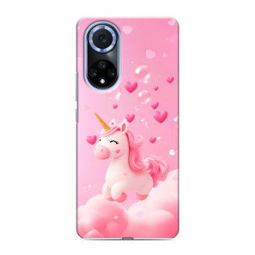 Силиконовый чехол на Huawei Nova 9 с принтом Единорог Силиконовый чехол на Huawei Nova 9 с принтом Единорог