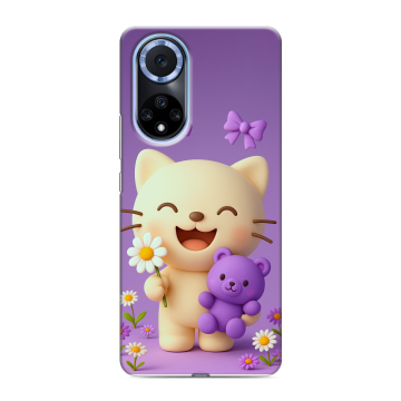 Силиконовый чехол на Huawei Nova 9 с принтом для девочек