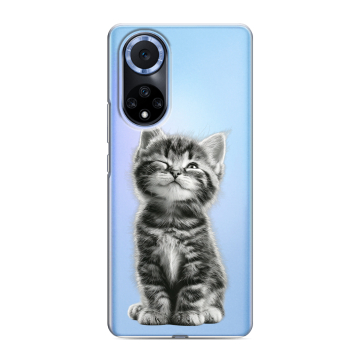Силиконовый чехол на Huawei Nova 9 с принтом Котенок