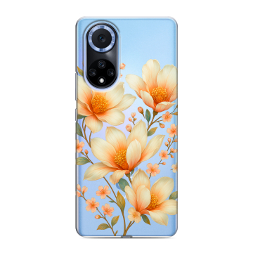 Силиконовый чехол на Huawei Nova 9 с принтом Цветы Силиконовый чехол на Huawei Nova 9 с принтом Цветы