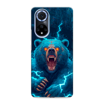 Силиконовый чехол на Huawei Nova 9 с принтом Медведь Силиконовый чехол на Huawei Nova 9 с принтом Медведь