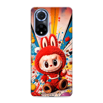 Силиконовый чехол на Huawei Nova 9 с принтом Labubu Лабубу