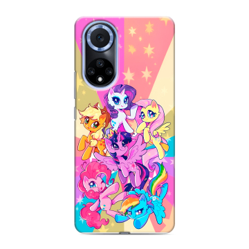 Силиконовый чехол на Huawei Nova 9 с принтом My little pony Дружба чудо Силиконовый чехол на Huawei Nova 9 с принтом My little pony Дружба чудо