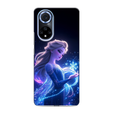 Силиконовый чехол на Huawei Nova 9 с принтом Холодное сердце Frozen