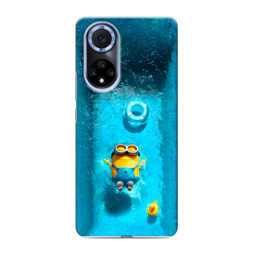 Силиконовый чехол на Huawei Nova 9 с принтом Миньоны
