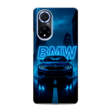 Силиконовый чехол на Huawei Nova 9 с принтом BMW БМВ Силиконовый чехол на Huawei Nova 9 с принтом BMW БМВ