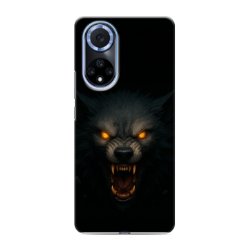Силиконовый чехол на Huawei Nova 9 с принтом Волк Силиконовый чехол на Huawei Nova 9 с принтом Волк