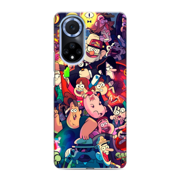 Силиконовый чехол на Huawei Nova 9 с принтом Gravity Falls Гравити Фолз