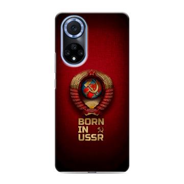 Силиконовый чехол на Huawei Nova 9 с принтом Флаг Герб СССР Силиконовый чехол на Huawei Nova 9 с принтом Флаг Герб СССР