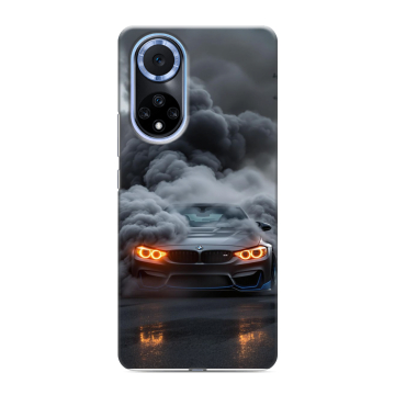 Силиконовый чехол на Huawei Nova 9 с принтом BMW БМВ