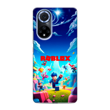 Силиконовый чехол на Huawei Nova 9 с принтом Roblox Роблокс