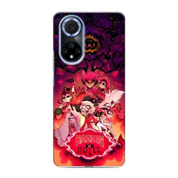 Силиконовый чехол на Huawei Nova 9 с принтом Hazbin Hotel Отель Хазбин