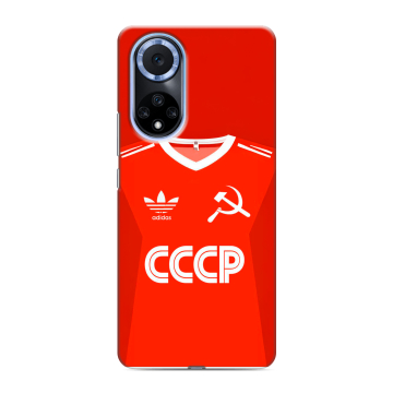 Силиконовый чехол на Huawei Nova 9 с принтом Флаг Герб СССР Силиконовый чехол на Huawei Nova 9 с принтом Флаг Герб СССР