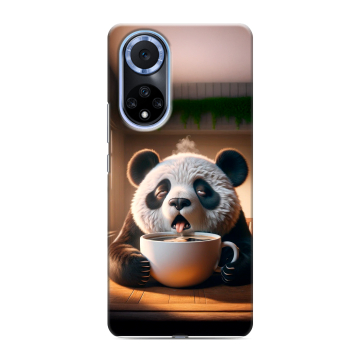 Силиконовый чехол на Huawei Nova 9 с принтом смешная панда