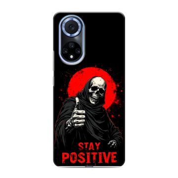 Силиконовый чехол на Huawei Nova 9 с принтом смешной скелет Силиконовый чехол на Huawei Nova 9 с принтом смешной скелет