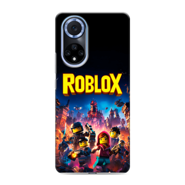 Силиконовый чехол на Huawei Nova 9 с принтом Roblox Роблокс