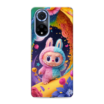Силиконовый чехол на Huawei Nova 9 с принтом Labubu Лабубу