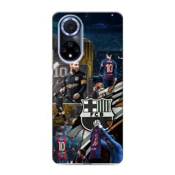 Силиконовый чехол на Huawei Nova 9 с принтом Messi Barcelona Силиконовый чехол на Huawei Nova 9 с принтом Messi Barcelona