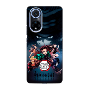 Силиконовый чехол на Huawei Nova 9 с принтом Demon Slayer Клинок рассекающий демонов
