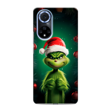 Силиконовый чехол на Huawei Nova 9 с принтом Гринч Новый год Рождество Силиконовый чехол на Huawei Nova 9 с принтом Гринч Новый год Рождество