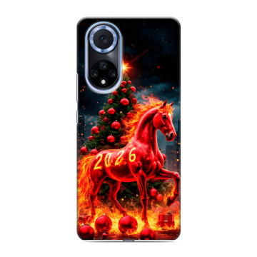 Силиконовый чехол на Huawei Nova 9 с принтом Новый год Силиконовый чехол на Huawei Nova 9 с принтом Новый год