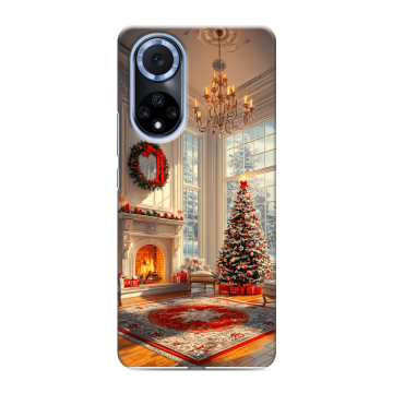 Силиконовый чехол на Huawei Nova 9 с принтом Новый год Силиконовый чехол на Huawei Nova 9 с принтом Новый год