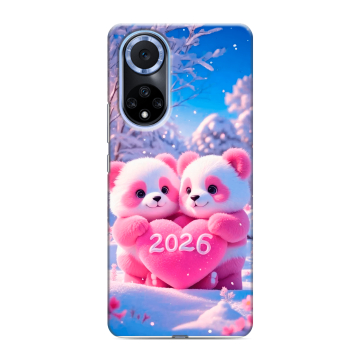 Силиконовый чехол на Huawei Nova 9 с принтом Новый год Силиконовый чехол на Huawei Nova 9 с принтом Новый год