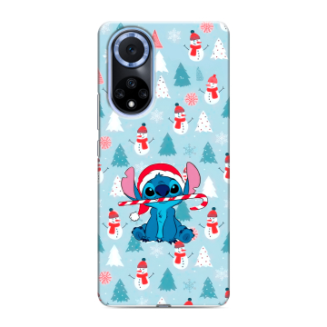 Силиконовый чехол на Huawei Nova 9 с принтом Стич Новый год Силиконовый чехол на Huawei Nova 9 с принтом Стич Новый год