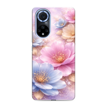 Силиконовый чехол на Huawei Nova 9 с принтом женский